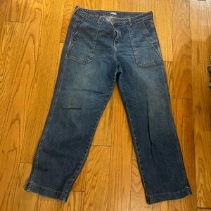Old navy wide blue jeans size 14